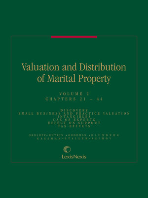 cover image of Valuation and Distribution of Marital Property